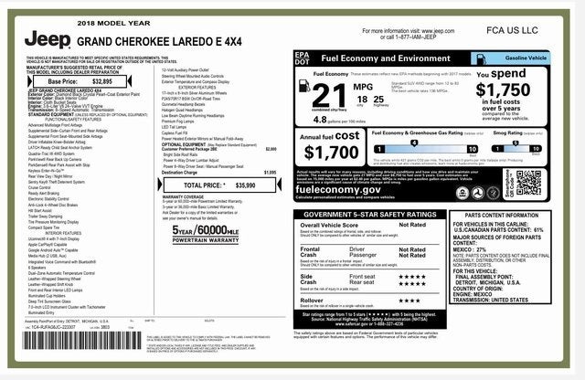 2018 Jeep Grand Cherokee Laredo