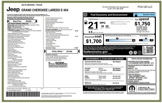 2018 Jeep Grand Cherokee Laredo E