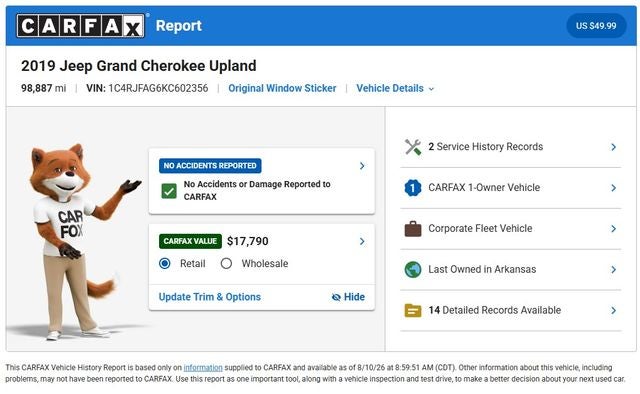 2019 Jeep Grand Cherokee Upland Edition
