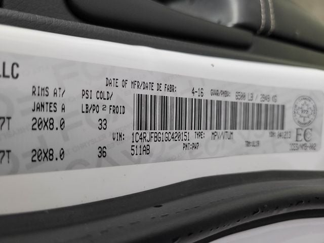 2016 Jeep Grand Cherokee Limited