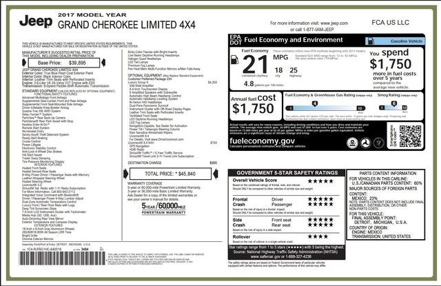 2017 Jeep Grand Cherokee Limited