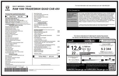 2017 RAM 1500 Tradesman