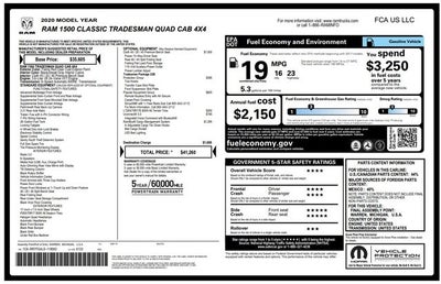 2020 RAM 1500 Classic Tradesman