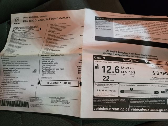 2021 RAM 1500 Classic SLT