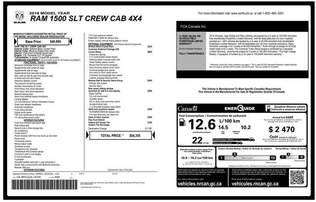 2018 RAM 1500 SLT