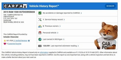 2015 RAM 1500 Outdoorsman