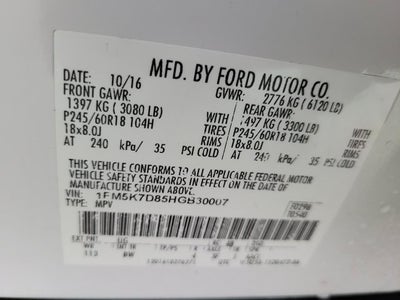 2017 Ford Explorer XLT