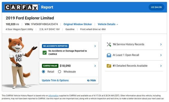2019 Ford Explorer Limited