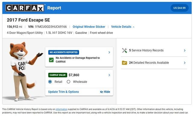 2017 Ford Escape SE