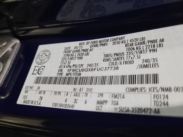 2015 Ford Escape SE