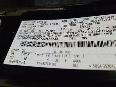 2019 Ford Escape SEL