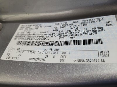 2018 Ford Escape SE