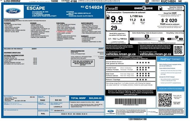 2019 Ford Escape SE