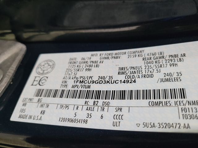 2019 Ford Escape SE