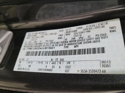 2018 Ford Escape SE