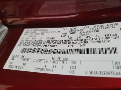 2018 Ford Escape SE