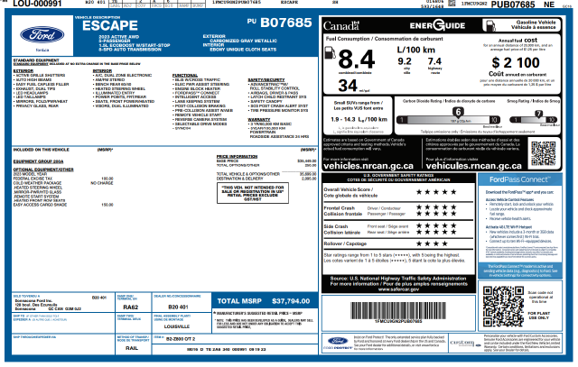2023 Ford Escape Active