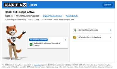 2023 Ford Escape Active