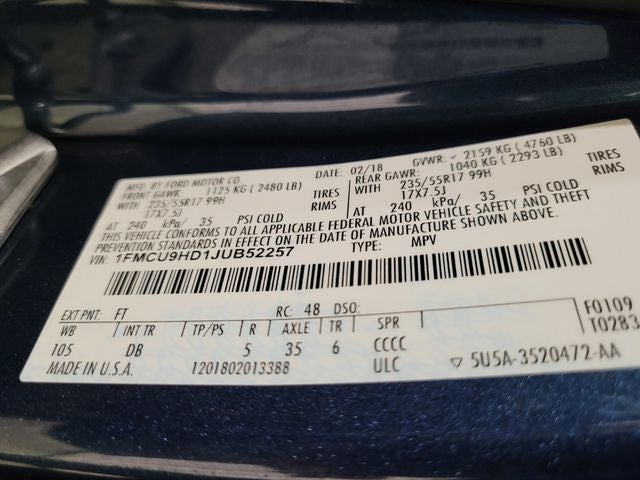 2018 Ford Escape SEL