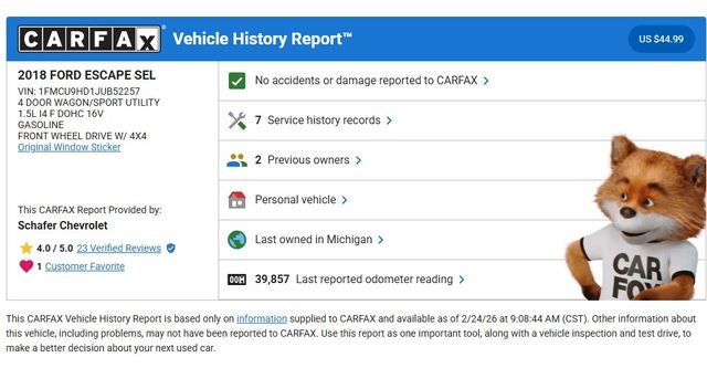 2018 Ford Escape SEL