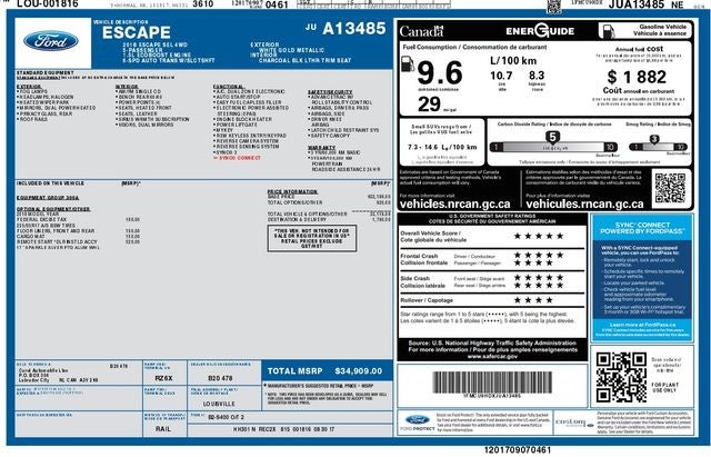 2018 Ford Escape SEL