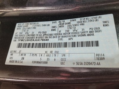 2018 Ford Escape SEL