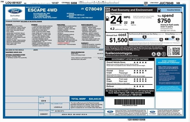 2018 Ford Escape SEL
