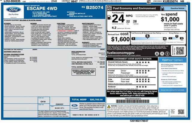 2019 Ford Escape SEL