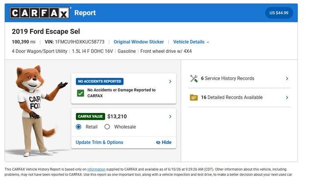 2019 Ford Escape SEL