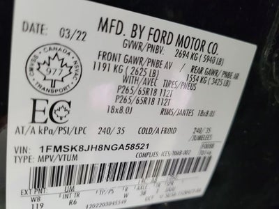 2022 Ford Explorer Timberline