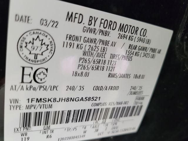 2022 Ford Explorer Timberline