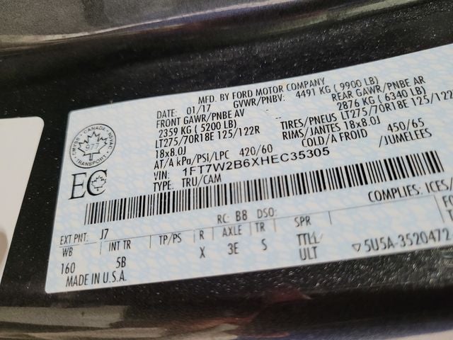 2017 Ford F-250SD Lariat