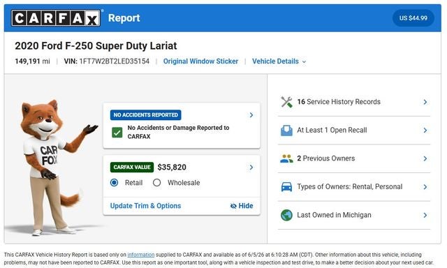 2020 Ford F-250SD Lariat