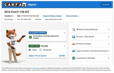 2016 Ford F-150 XLT XTR