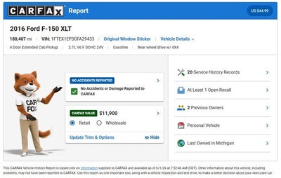 2016 Ford F-150 XLT