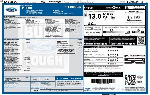2020 Ford F-150 XLT SPORT