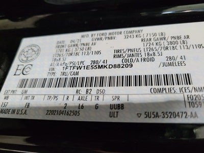 2021 Ford F-150 XLT SPORT