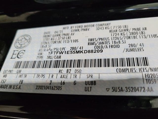 2021 Ford F-150 XLT SPORT