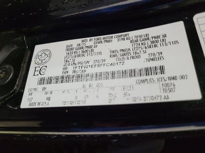 2015 Ford F-150 Lariat FX4