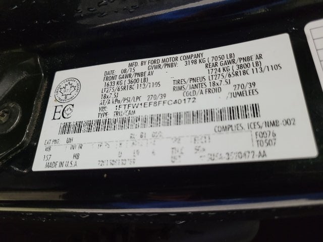 2015 Ford F-150 Lariat FX4