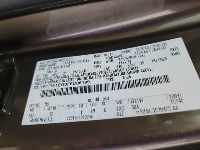 2015 Ford F-150 Lariat