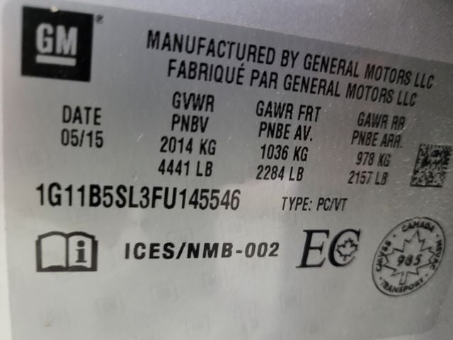 2015 Chevrolet Malibu LS 1LS