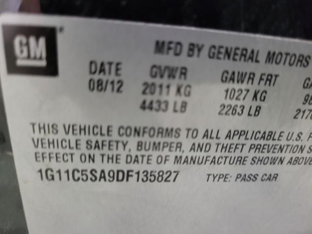 2013 Chevrolet Malibu LT 1LT