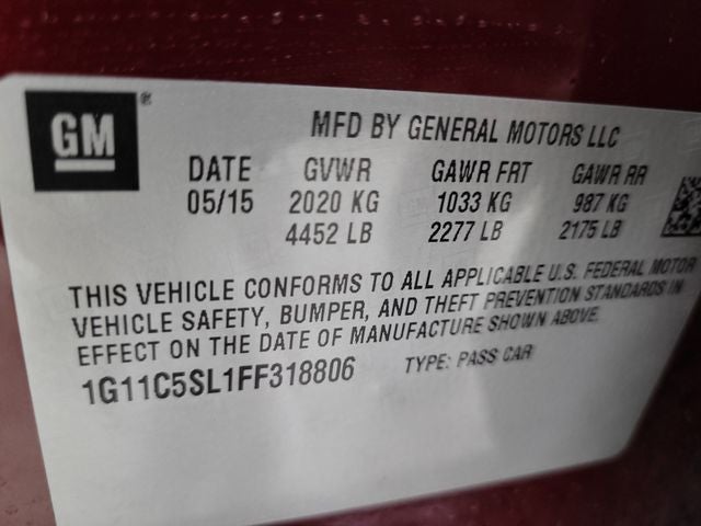 2015 Chevrolet Malibu LT 1LT