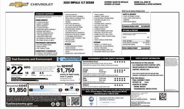 2020 Chevrolet Impala LT