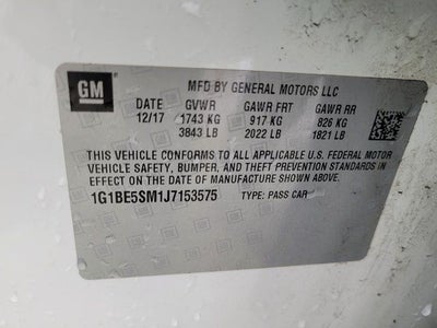 2018 Chevrolet Cruze LT