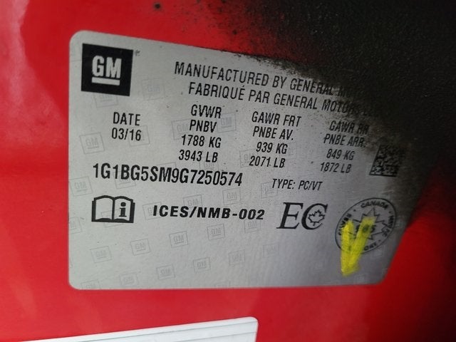 2016 Chevrolet Cruze Premier