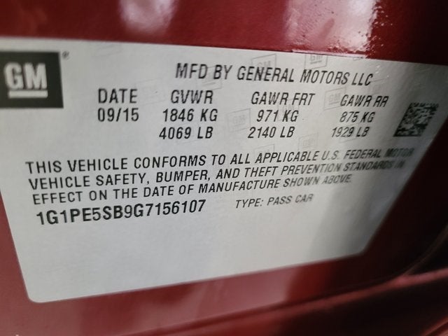 2016 Chevrolet Cruze Limited 1LT