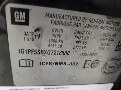 2016 Chevrolet Cruze Limited 2LT