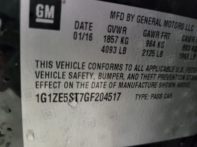 2016 Chevrolet Malibu LT 1LT